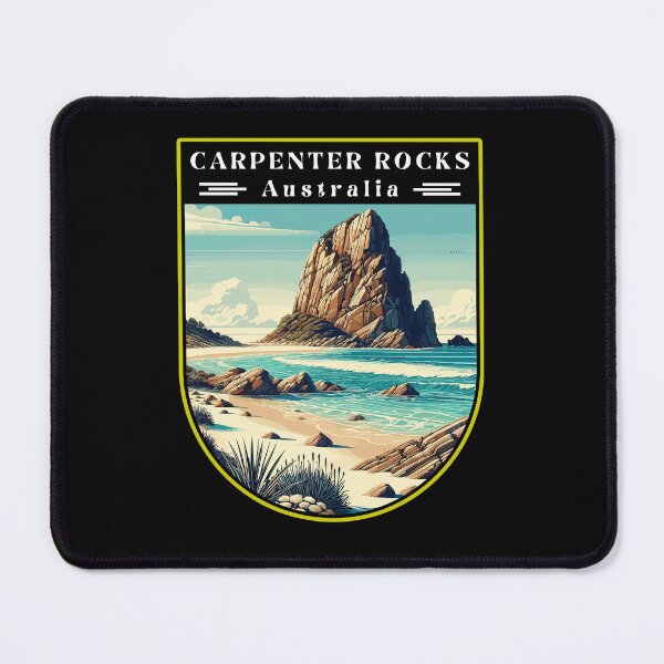 Item preview, Carpenter Rocks in Australia Retro Art Travel Landscape designed and sold by MaateoDesign.