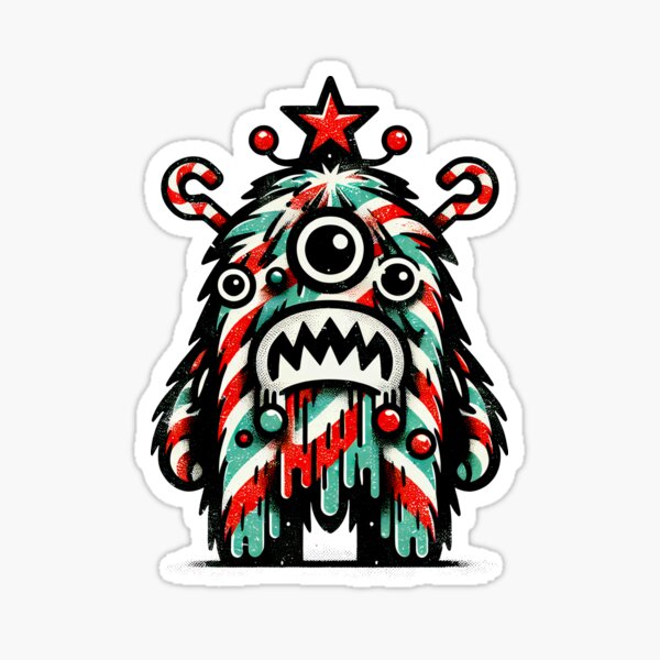 Item preview, Christmas Monster green designed and sold by Kobeko.