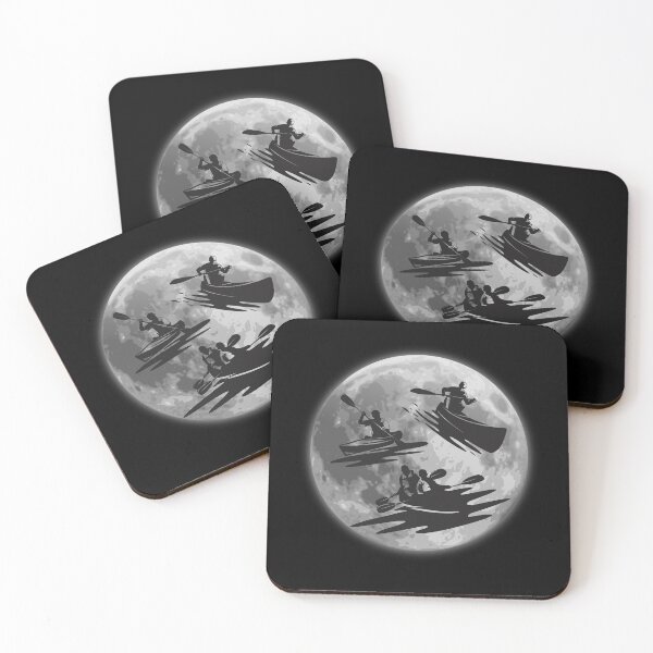 Item preview, Kayak Dreams in Lunar Glow.Paddling on the Moon. designed and sold by JAGA-ALIME.