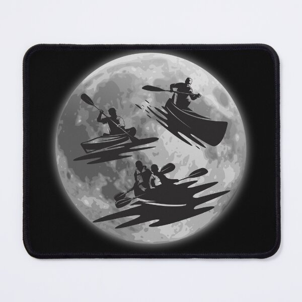 Item preview, Kayak Dreams in Lunar Glow.Paddling on the Moon. designed and sold by JAGA-ALIME.
