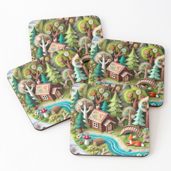 Item preview, Cozy Felt Woodland Art - Handcrafted Whimsy designed and sold by Alta-store.