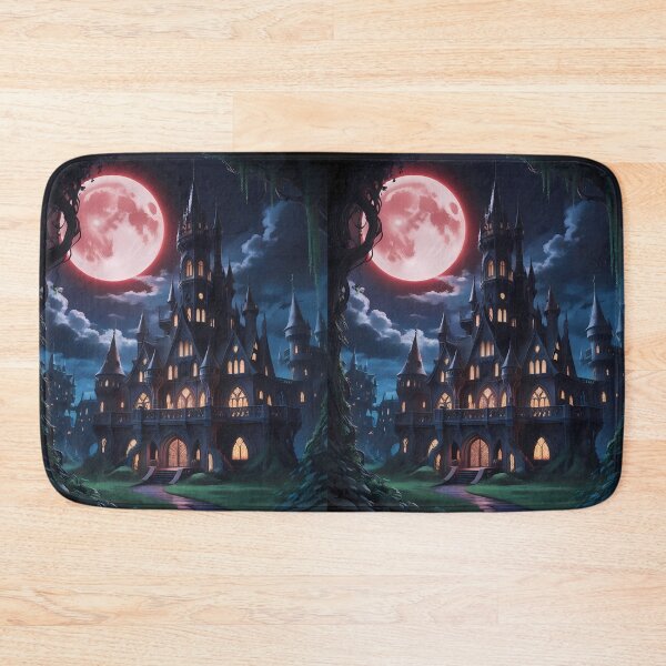 Item preview, Gothic Castles Blood Moon Night Supernatural Photo designed and sold by ART ATTACK ZONE.