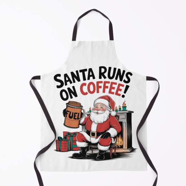 Item preview, Santa Runs on Coffee! designed and sold by Situstshirts.