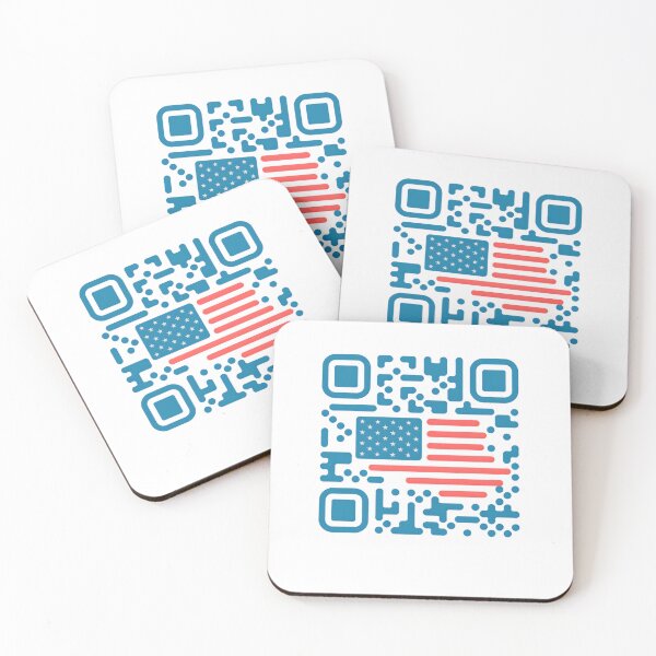 Item preview, Funny QR President is Dancing Trump with usa flags designed and sold by BornBorn.