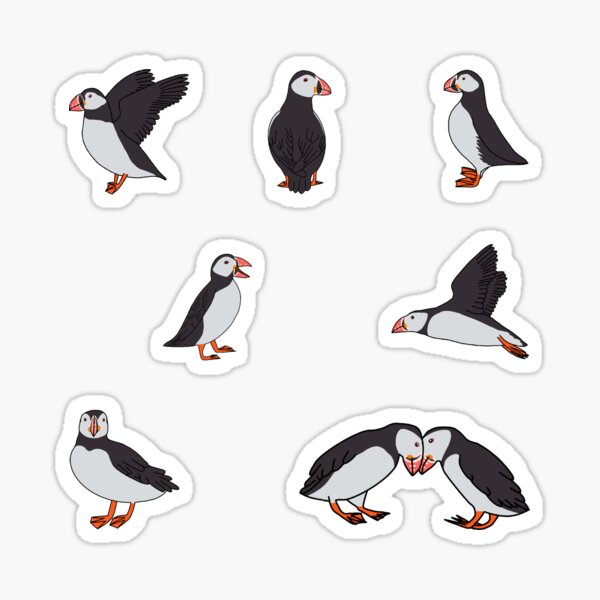 Item preview, Puffins designed and sold by leaping-doe.