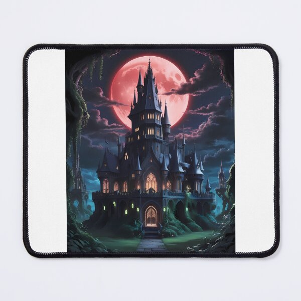 Item preview, Gothic Castle Blood Moon Night Supernatural Photo designed and sold by ART ATTACK ZONE.