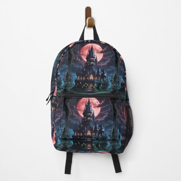 Item preview, Gothic Castle Blood Moon Night Supernatural Photo designed and sold by ART ATTACK ZONE.