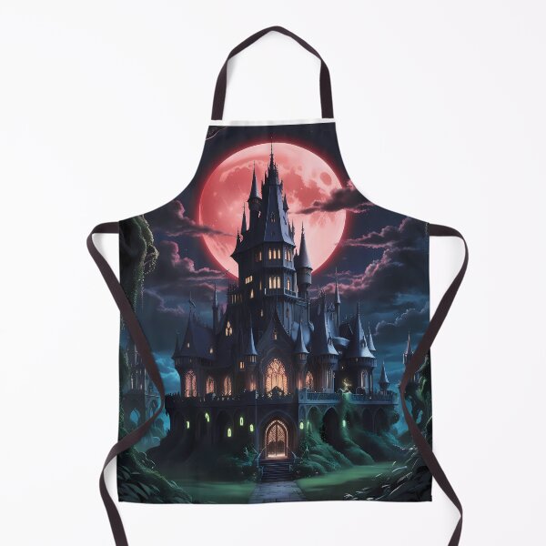 Item preview, Gothic Castle Blood Moon Night Supernatural Photo designed and sold by ART ATTACK ZONE.