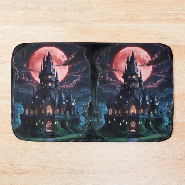 Item preview, Gothic Castle Blood Moon Night Supernatural Photo designed and sold by ART ATTACK ZONE.