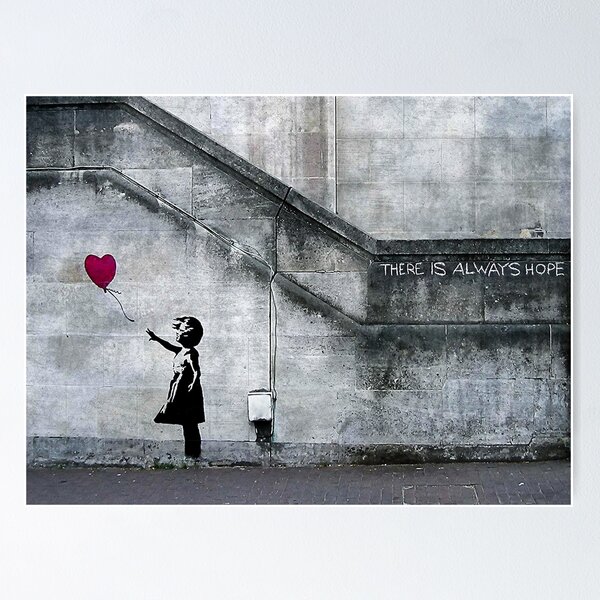 Girl with the Red Balloon by Banksy | Banksy Art | The Good