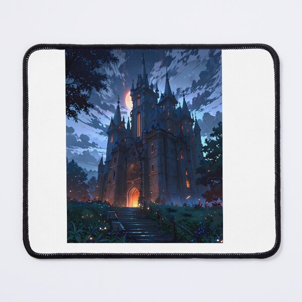 Item preview, Gothic Castles Blood Moon Night Supernatural Anime designed and sold by ART ATTACK ZONE.
