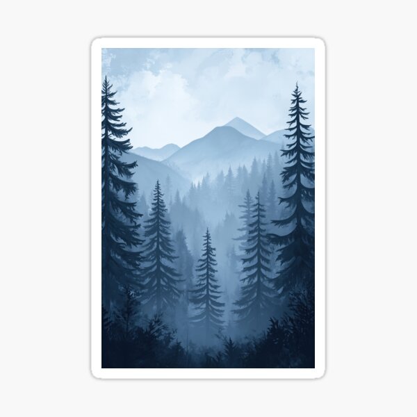 Item preview, Mystic Pine Forest designed and sold by PrintSmithArt.