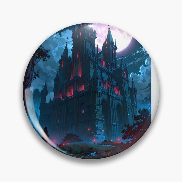 Item preview, Art Gothic Castles Blood Moon Night Supernatural Photo  designed and sold by ART ATTACK ZONE.