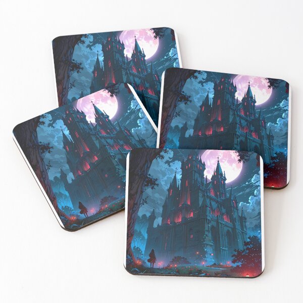 Item preview, Art Gothic Castles Blood Moon Night Supernatural Photo  designed and sold by ART ATTACK ZONE.