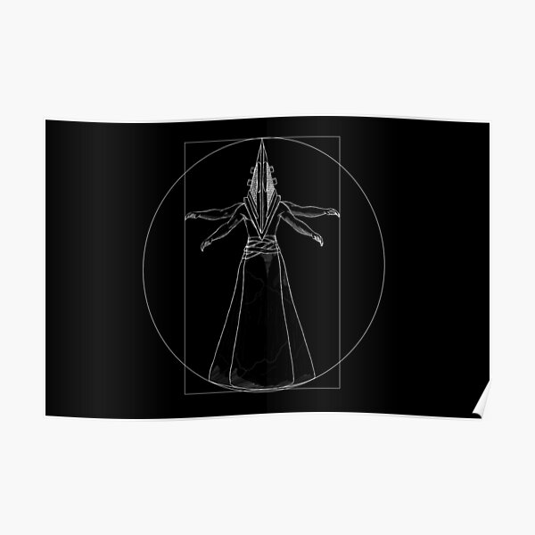 Pyramid head Vitruvian man Poster