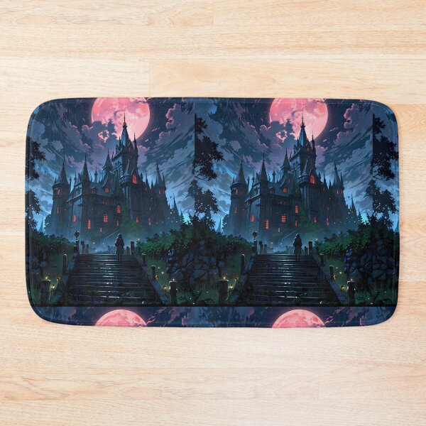 Item preview, Print Gothic Castles Blood Moon Night Supernatural Photo designed and sold by ART ATTACK ZONE.