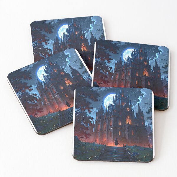 Item preview, Wallpaper Gothic Castles Blood Moon Night Supernatural Photo designed and sold by ART ATTACK ZONE.