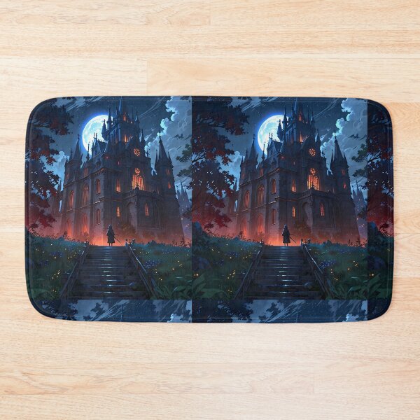 Item preview, Wallpaper Gothic Castles Blood Moon Night Supernatural Photo designed and sold by ART ATTACK ZONE.