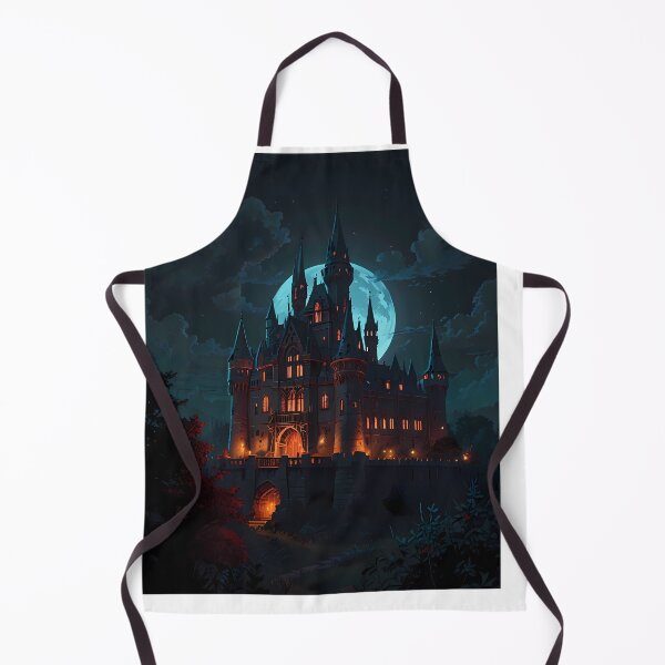 Item preview, Surreal Gothic Castles Blood Moon Night Supernatural Photo designed and sold by ART ATTACK ZONE.