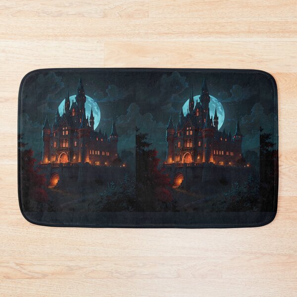 Item preview, Surreal Gothic Castles Blood Moon Night Supernatural Photo designed and sold by ART ATTACK ZONE.