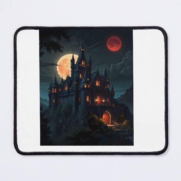 Item preview, Fantasy Gothic Castles Blood Moon Night Supernatural Photo designed and sold by ART ATTACK ZONE.