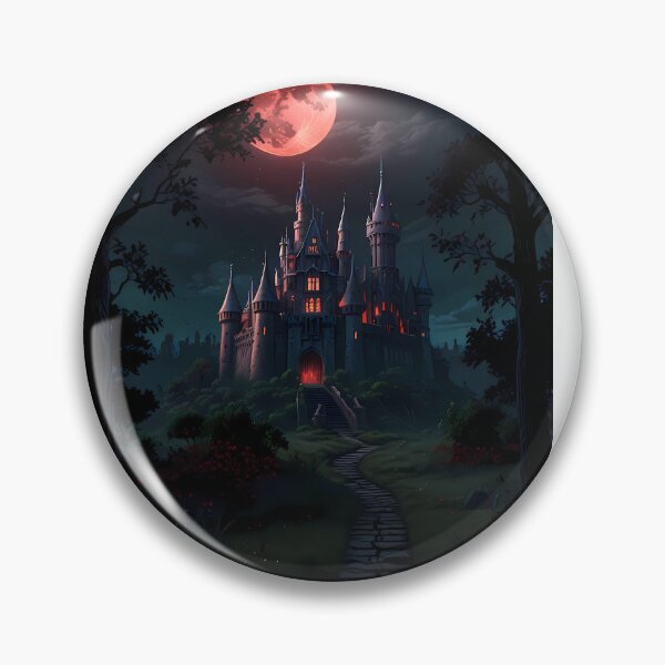 Item preview, Magic Gothic Castles Blood Moon Night Supernatural Photo designed and sold by ART ATTACK ZONE.