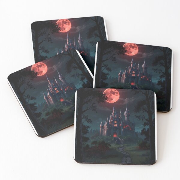 Item preview, Magic Gothic Castles Blood Moon Night Supernatural Photo designed and sold by ART ATTACK ZONE.