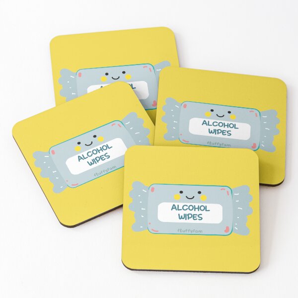 Item preview, Cute alcohol wipes designed and sold by fluffyfamcraft.