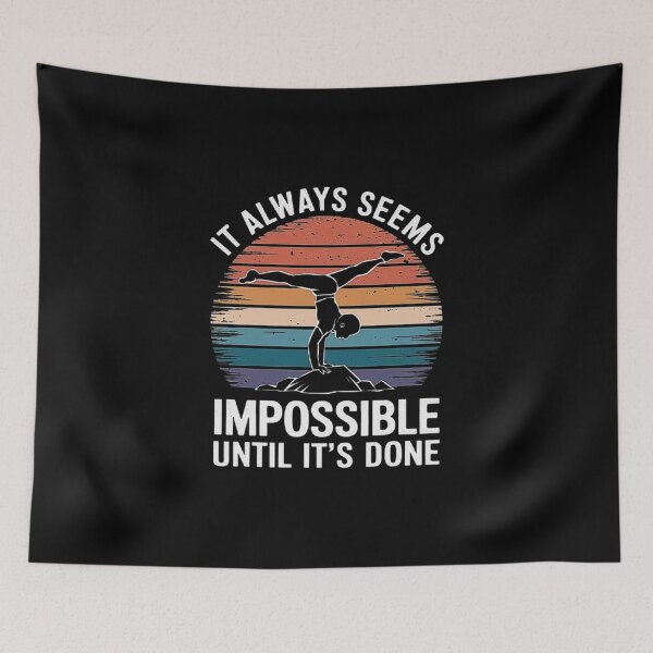 Item preview, Inspirational Gymnast: Balancing the Impossible on a Sunset Horizon designed and sold by love3617.
