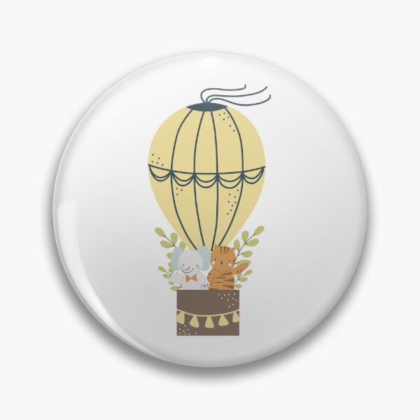 Item preview, Hot Air Balloon with Cute Baby Animals designed and sold by PrancingPumpkin.
