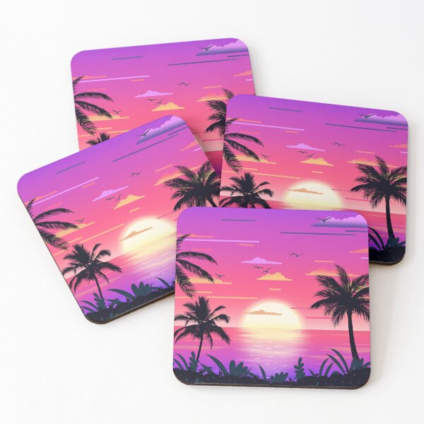 Item preview, Sunset Palms designed and sold by SorrelCreates.