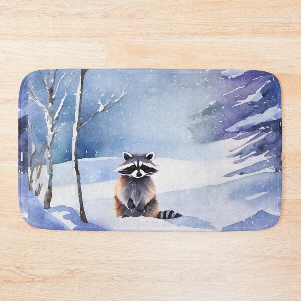 Item preview, Raccoon in the Snow designed and sold by Ravenbluff.