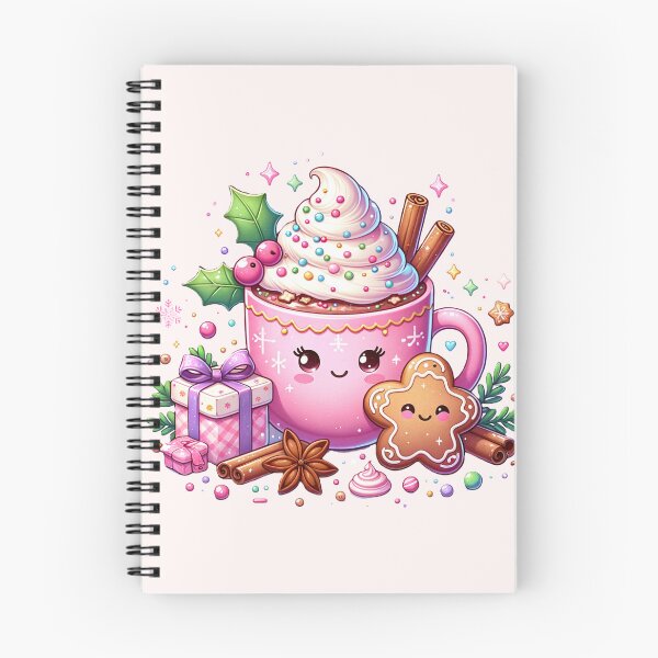 Item preview, Xmas kawaii hot chocolate drink with whipped cream and cinnamon designed and sold by Nelparadicute.