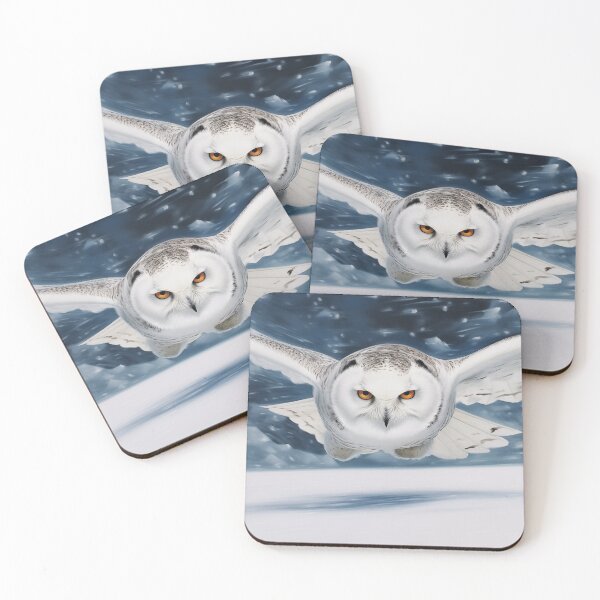 Item preview, Snowy Owl in Flight designed and sold by PetsArt.
