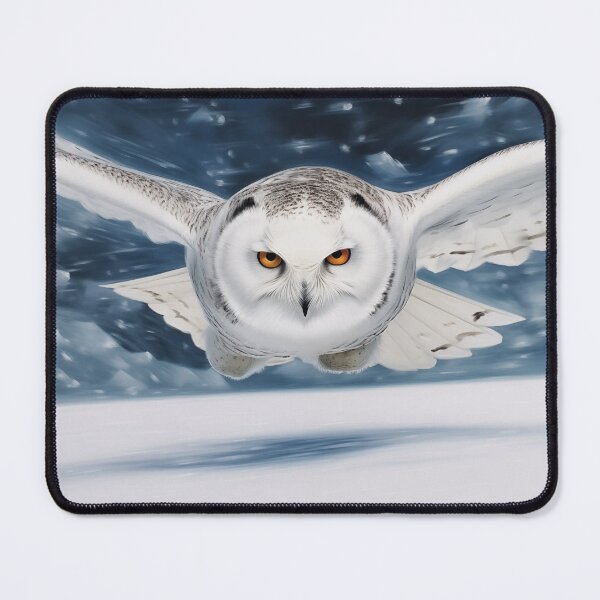 Item preview, Snowy Owl in Flight designed and sold by PetsArt.
