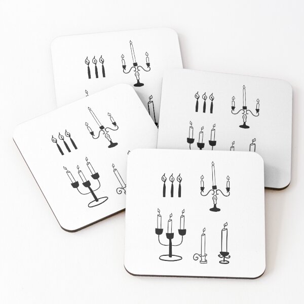 Item preview, Serene Candles: Simple Line Art Illustrations designed and sold by RM-Journey.