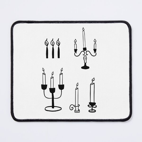Item preview, Serene Candles: Simple Line Art Illustrations designed and sold by RM-Journey.