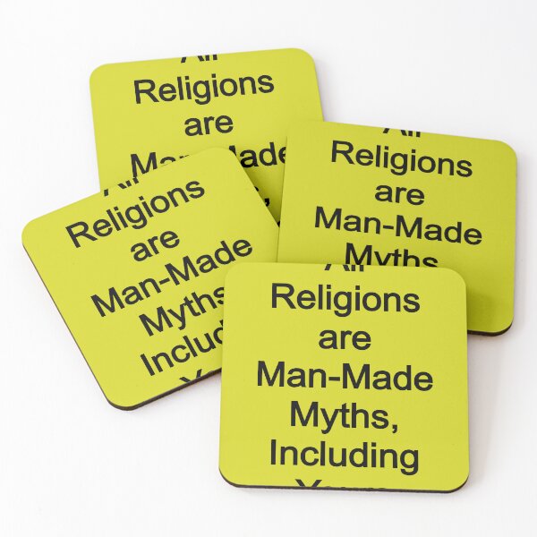 Item preview, All religions are man-made myths, including yours designed and sold by FerrariKing.