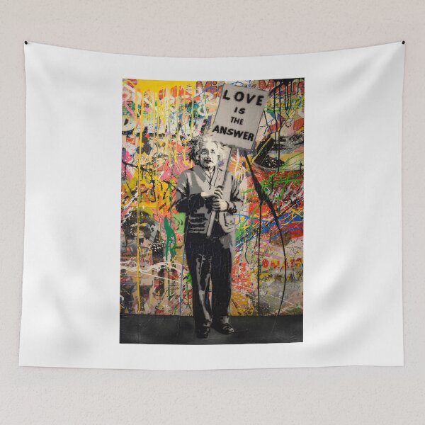 Item preview, Banksy - Love Is The Answer Einstein designed and sold by ByOxCe.