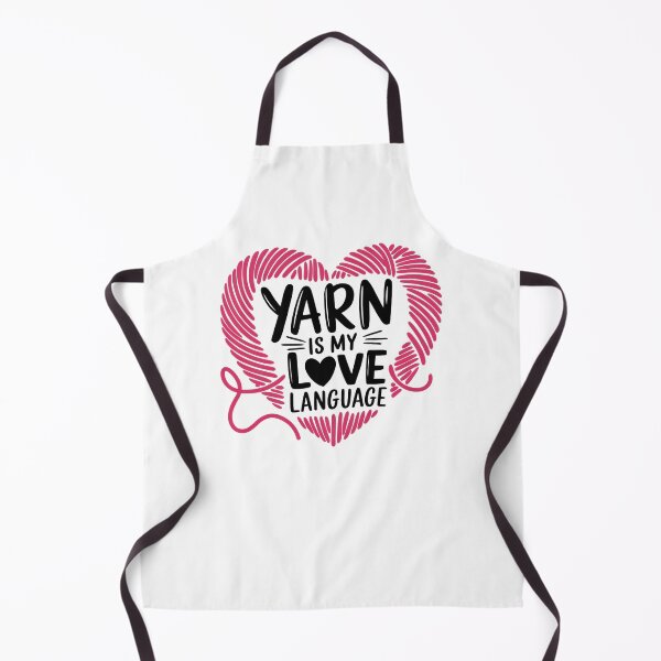 Item preview, Yarn Is My Love Language Heart Art designed and sold by Stitch & Thread Studio.