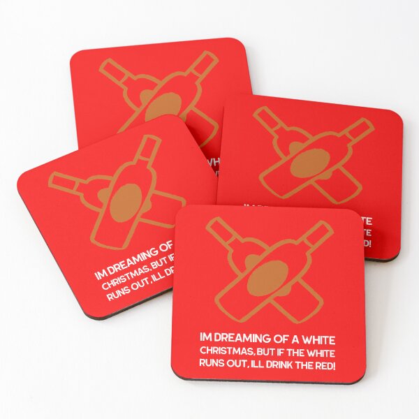 Item preview, I'm Dreaming Of A White Christmas But Ill Drink The Red designed and sold by Grin22.