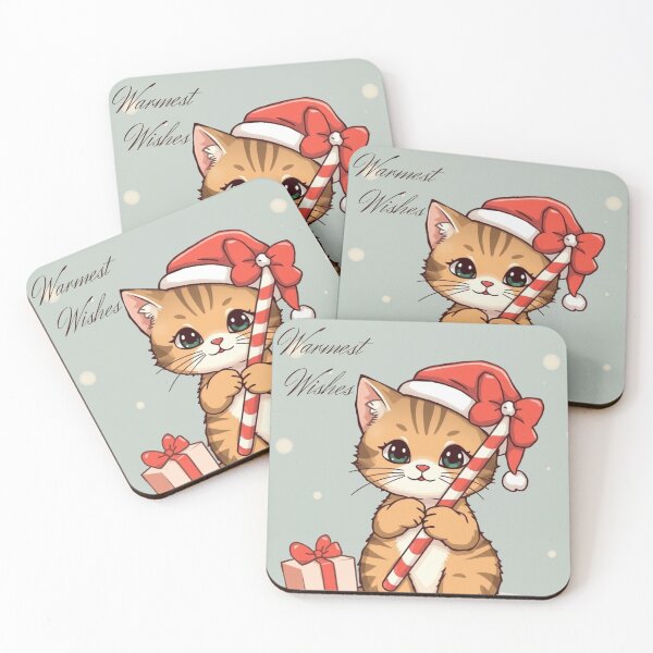 Item preview, Warmest Wishes Kitty: Santa’s Sweetest Helper  designed and sold by InspiredCreatives.