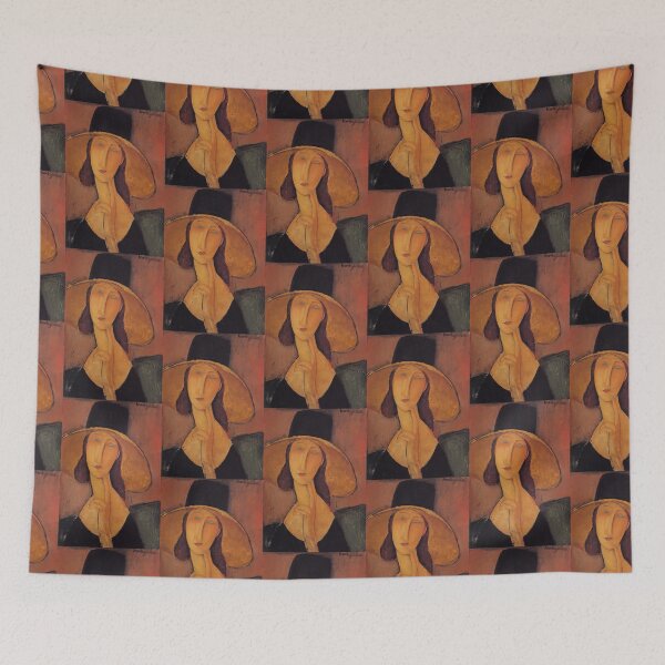 Item preview, Portrait of a Woman  Jeanne Hébuterne  in Large Hat designed and sold by TeeARTHY.