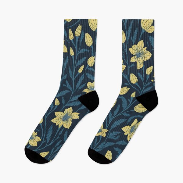 Item preview, Vibrant Floral Pattern - Blue Background designed and sold by Fab-Haven.
