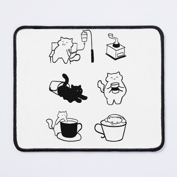 Item preview, Cat Coffee Break: Simple Line Art Design designed and sold by RM-Journey.