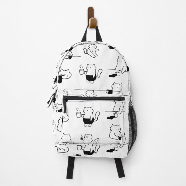 Item preview, Purrfect Brew: Cute Cat and Coffee Line Art designed and sold by RM-Journey.