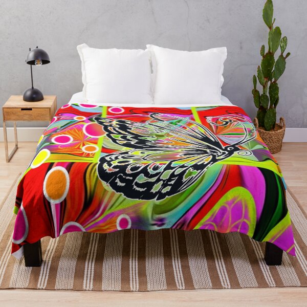 Item preview, Butterfly on vibrant swirls.  Special effects designed and sold by Hilary11.