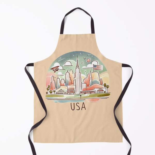 Item preview, Enola USA" Watercolor Sticker Design, designed and sold by PaintMeWorld.