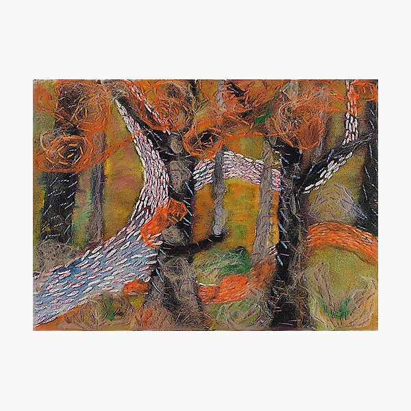 Item preview, Autumn  Leaves and Paths in Autumn Forest designed and sold by ElenaKF.