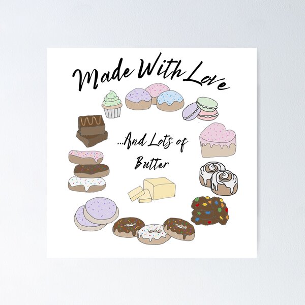 Item preview, Made with Love... and Lots of butter Dessert Edition designed and sold by Sweet-Stitches.